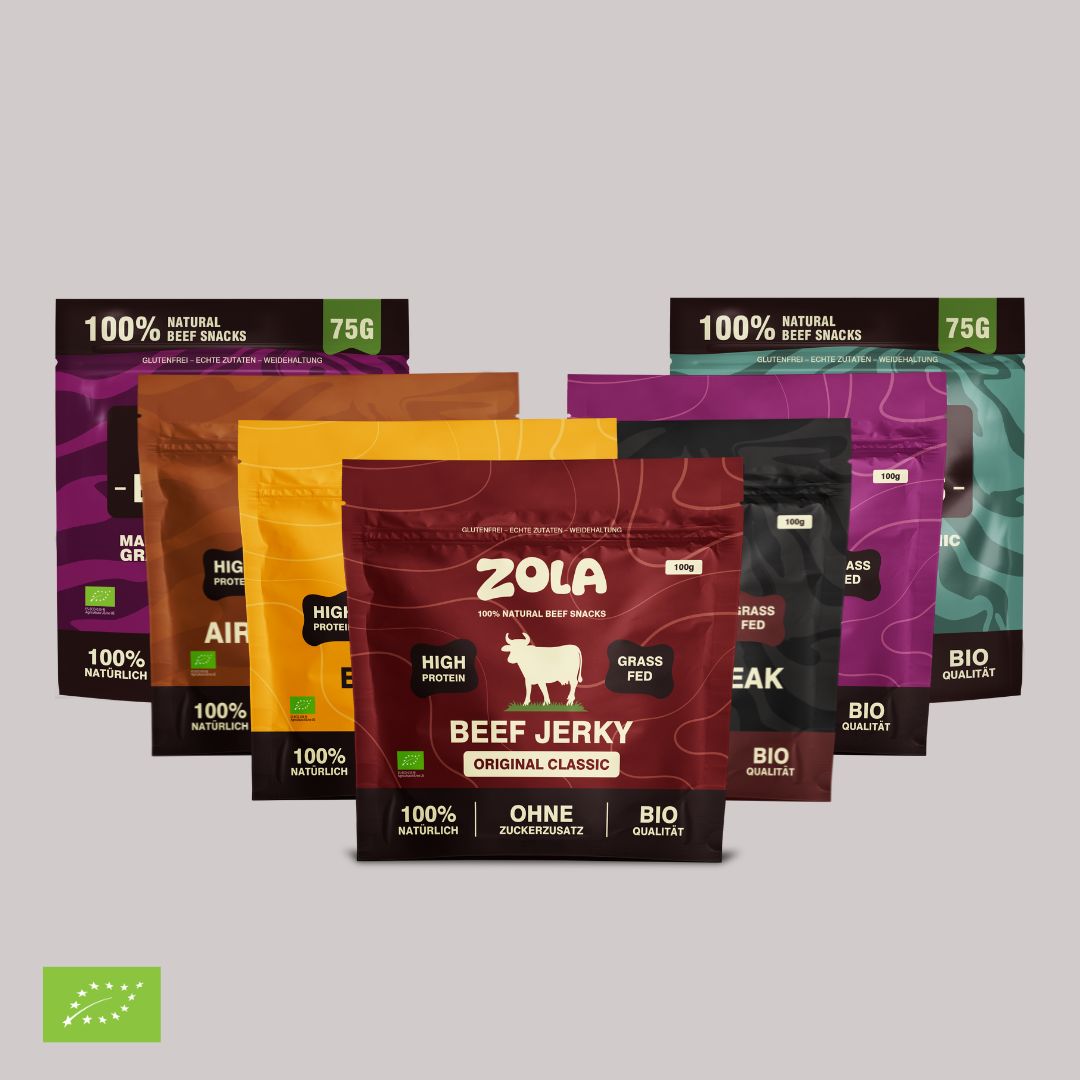 Beef Proteinsnack Probierpaket BIO