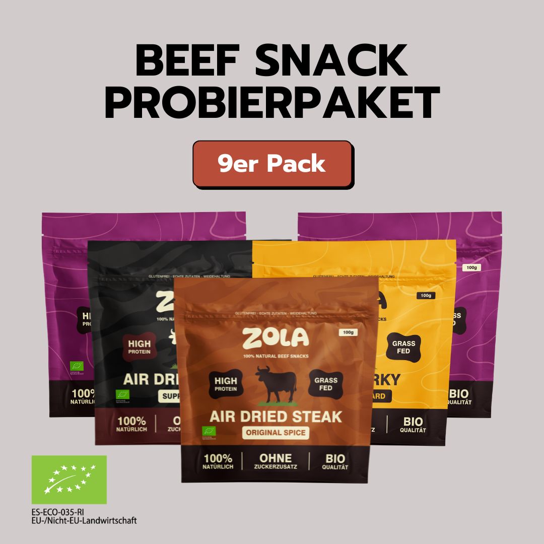 Beef Proteinsnack Probierpaket BIO