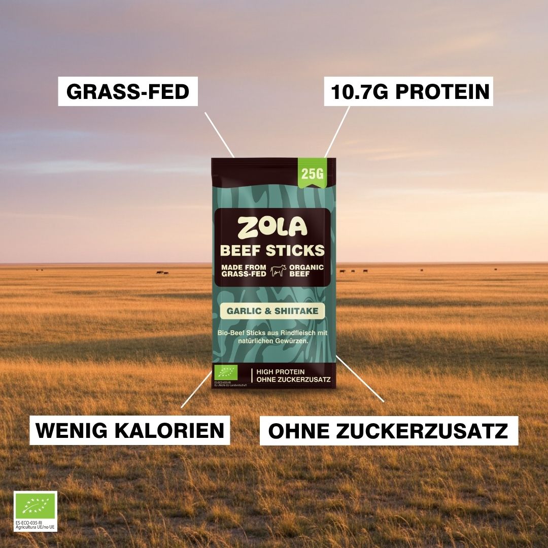 Beef Stick Garlic Shiitake BIO