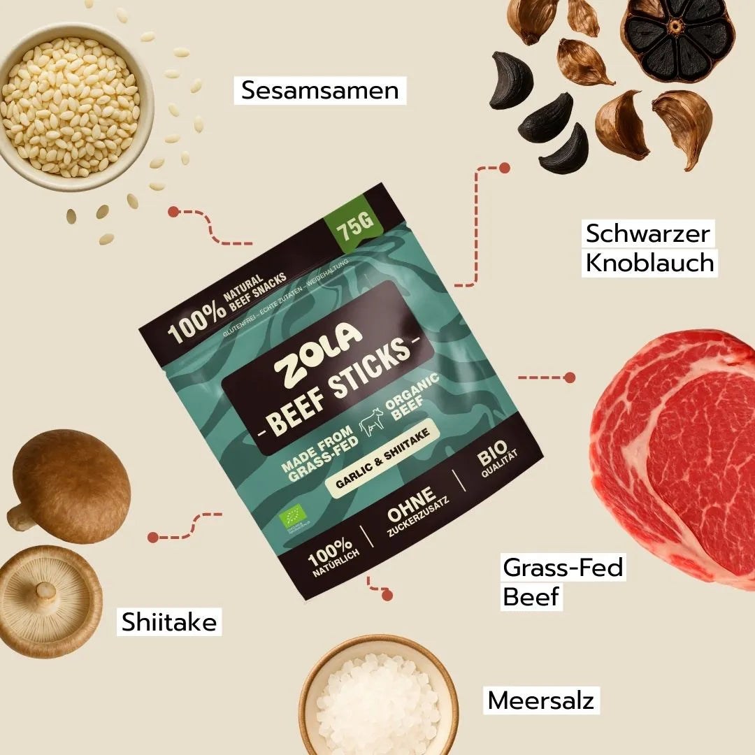 Beef Stick Garlic Shiitake BIO